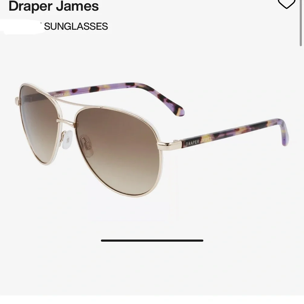Draper James Aviator 52 20 145  Sunglasses NWOT in generic case